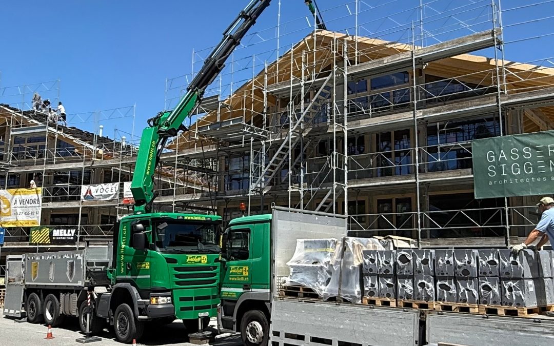 Sur ce chantier d’envergure, deux camions-grues LIETTI 🚚💪 ont assuré une livraison directe sur toiture des tuiles BMI BRAAS 🏠. 🔹 Matériaux premium 🧱 🔹 Levage technique en hauteur 🏗️ 🔹 Efficacité logistique sur site ⏱️ 👏 Un grand bravo à notre équipe de livraison pour sa rigueur et son savoir-faire maîtrisé ! 🛠️ Vous construisez ? Nous livrons. Là où il faut, quand il faut. 📍 📸 Photo : Charles C. & notre équipe livraison #FerdLietti #LogistiqueDeChantier #CamionGrue #LivraisonToiture #BMIbraas #photo2025 #accueil #news