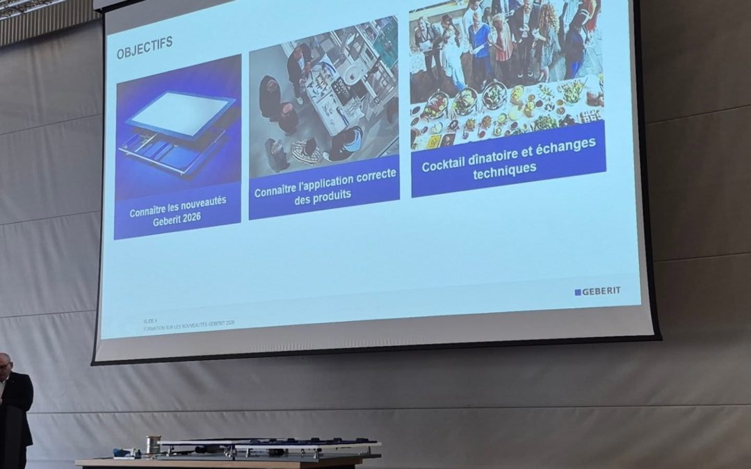 Une belle occasion de découvrir les nouveautés, d’échanger avec les experts et de rester à la pointe des solutions pour nos clients. Merci aux équipes @geberit_ch pour l’organisation 👏 #Geberit #news #Sanitaire #Construction #accueil
