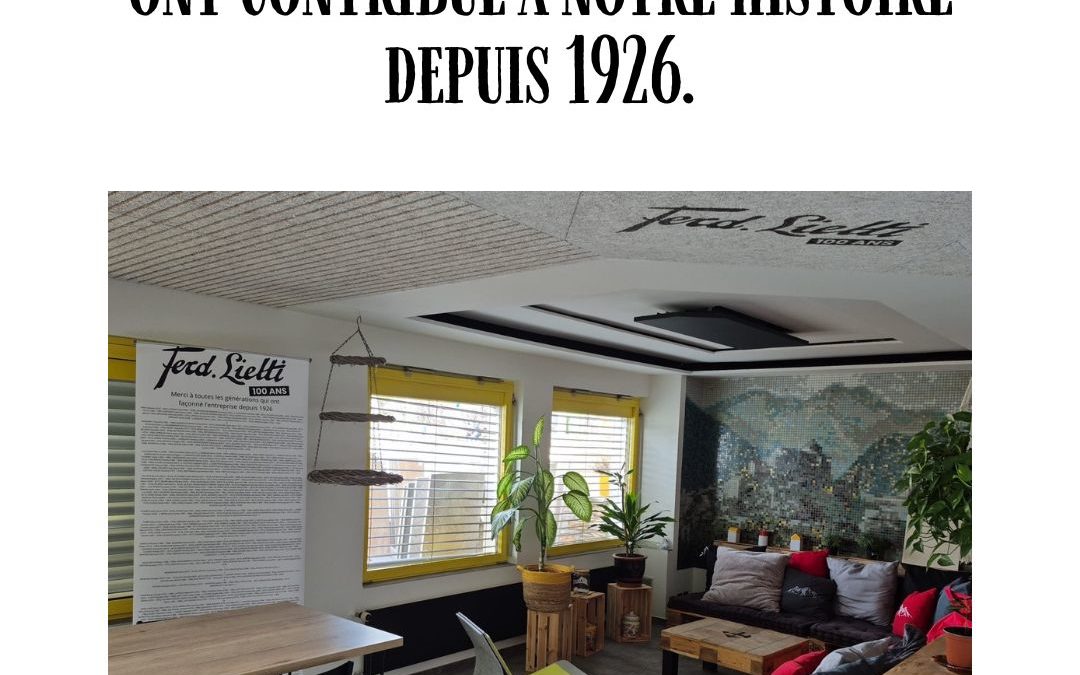 đ Dans notre cafĂ©tĂ©ria, vous pouvez dĂ©couvrir les noms de toutes celles et ceux qui ont travaillĂ© pour Lietti. Un vĂ©ritable hommage Ă toutes les gĂ©nĂ©rations qui, depuis 1926, ont contribuĂ© Ă construire et faire Ă©voluer Ferd. Lietti SA. đ Merci Ă chacune et chacun pour leur engagement au fil des annĂ©es. đŁ Nous vous souhaitons Ă toutes et tous un trĂšs joyeux week-end de PĂąques ! #ArchivesFerdLietti #100ansFerdLietti #Histoire #Equipe #Valais #100ans #100